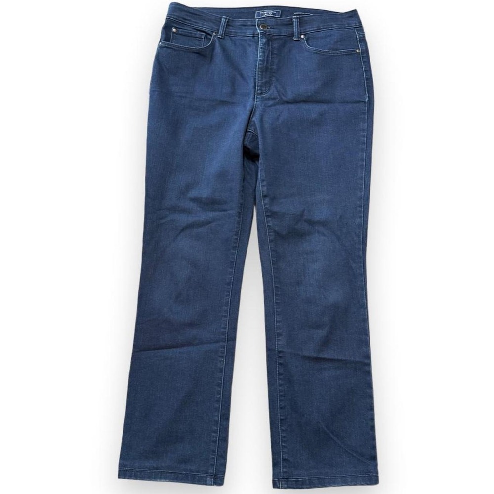 Charter Club Lexington Straight Dark Wash Jeans, Women's Size 12S